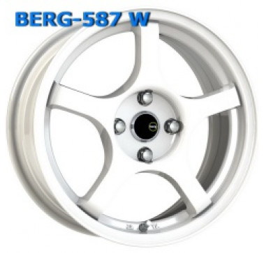 Berg 587 W6.5 R15 PCD4x100 ET40 DIA73.1 white